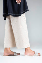 Stitched Beige Culotte